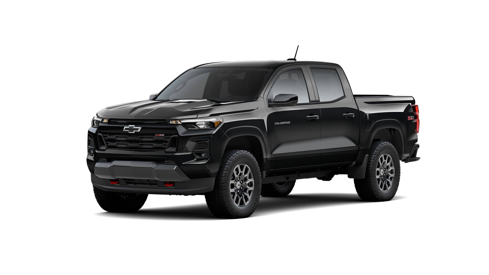2026 Chevrolet Colorado Z71 in Black — front three-quarter view