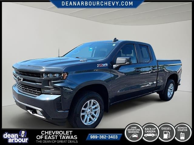 2021 Chevrolet Silverado 1500 Double Cab Standard Box 4-Wheel Drive RST in Shadow Gray Metallic — front three-quarter view