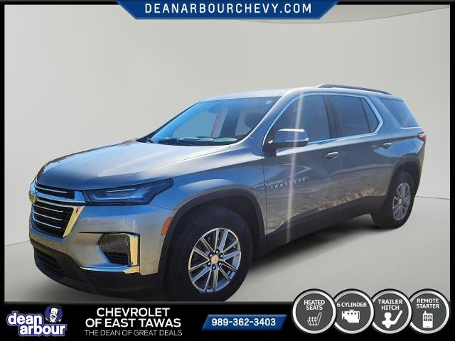 2023 Chevrolet Traverse AWD 1LT in Sterling Gray Metallic — front three-quarter view