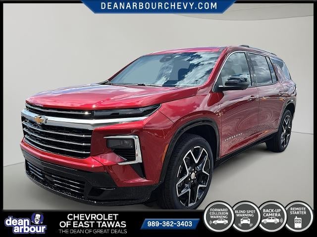 2026 Chevrolet Traverse High Country in Radiant Red Tintcoat — front three-quarter view