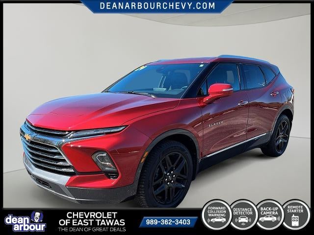 2024 Chevrolet Blazer Premier AWD in Radiant Red Tintcoat — front three-quarter view
