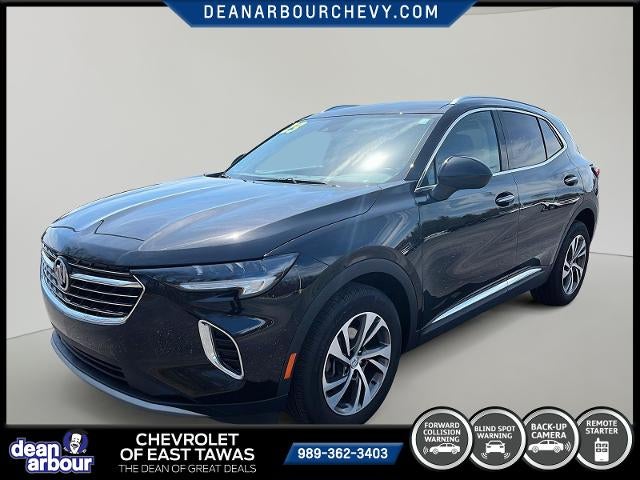 2023 Buick Envision AWD 4dr Essence in Ebony Twilight Metallic — front three-quarter view